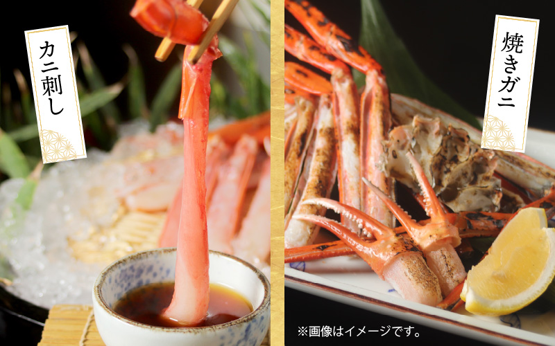 【越前産】【最新の冷凍技術】紅ずわいがに 脚棒のみ ハーフポーション（半むき身）600g 1.2kg 1.8kg