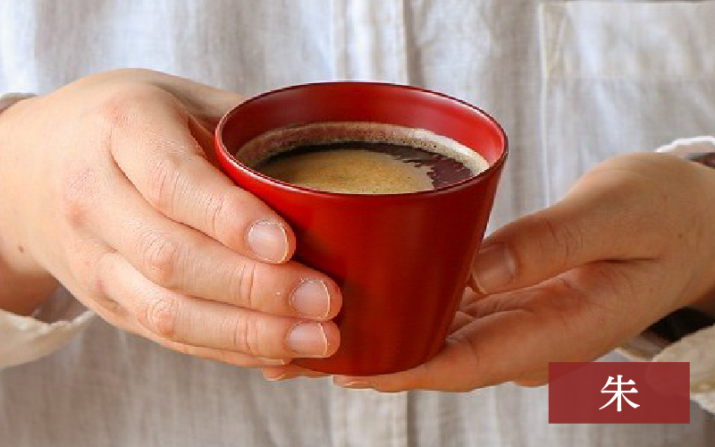 【選べるカラー】越前硬漆　水月器　黒/朱