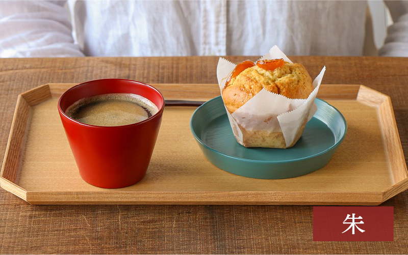 【選べるカラー】越前硬漆　水月器　黒/朱